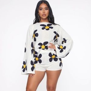 Daisy Sweater Short Set